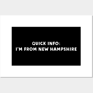 New Hampshire Cool & Funny Posters and Art